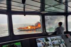 Satu orang meninggal dunia dalam kebakaran kapal di perairan Karimun